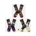 Women Midnight squirrel Paitings Cotton Crew Socks