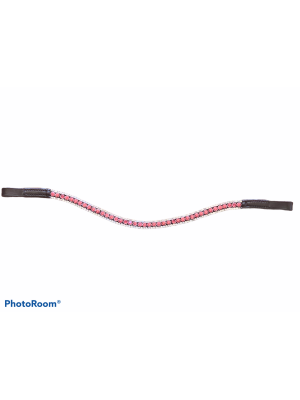 Pink and Silver Crystal Browband