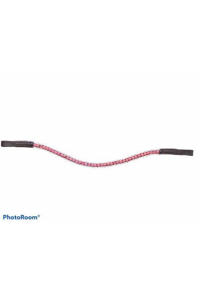 Pink and Silver Crystal Browband